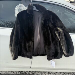 Luxurious Black Mink Fur Jacket